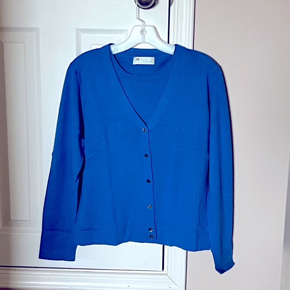 JH Collectibles Vibrant Blue Cardigan